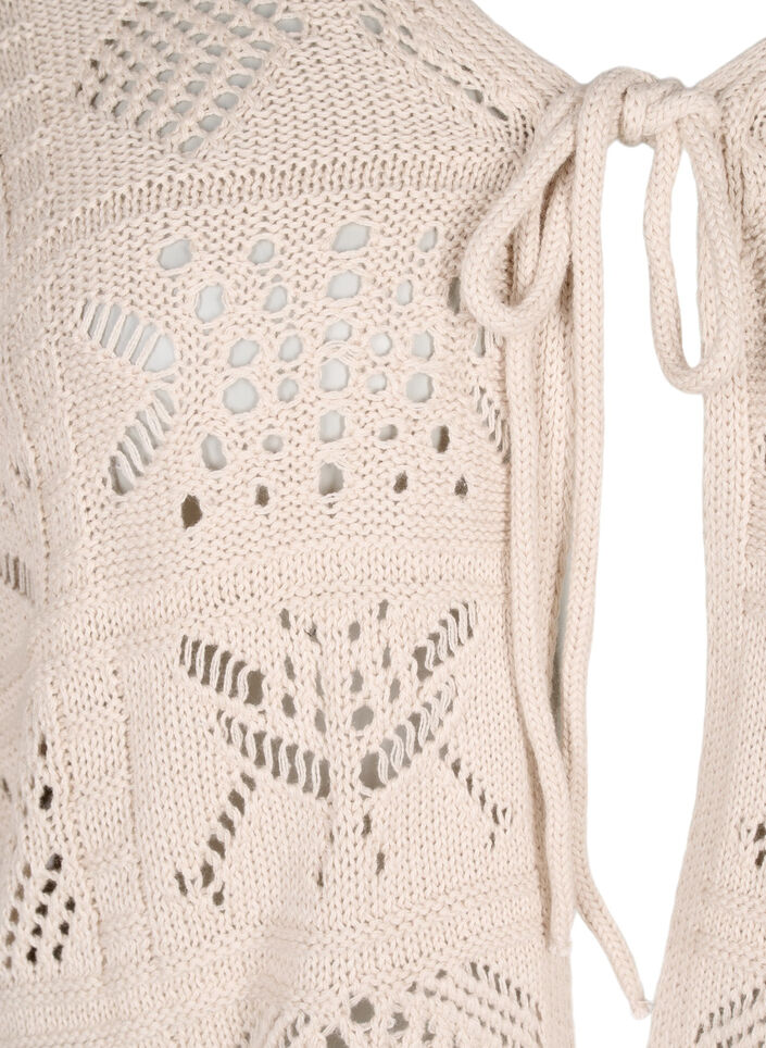Cardigan en tricot avec cordon, Pumice Stone, Packshot image number 2