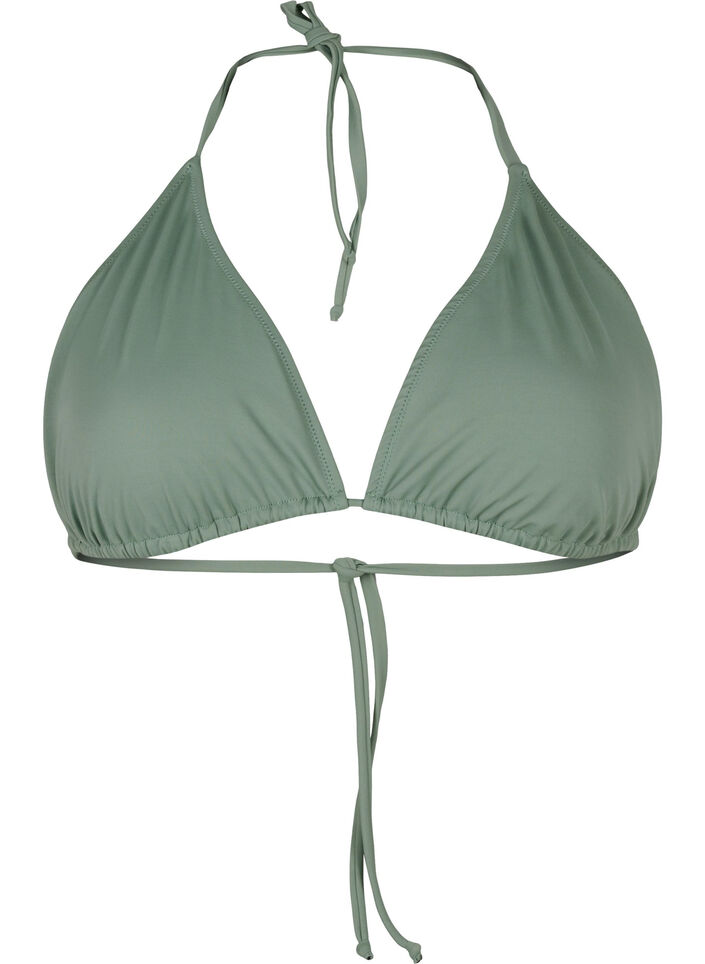 Soutien-gorge bikini triangle, Vert clair, Packshot image number 0