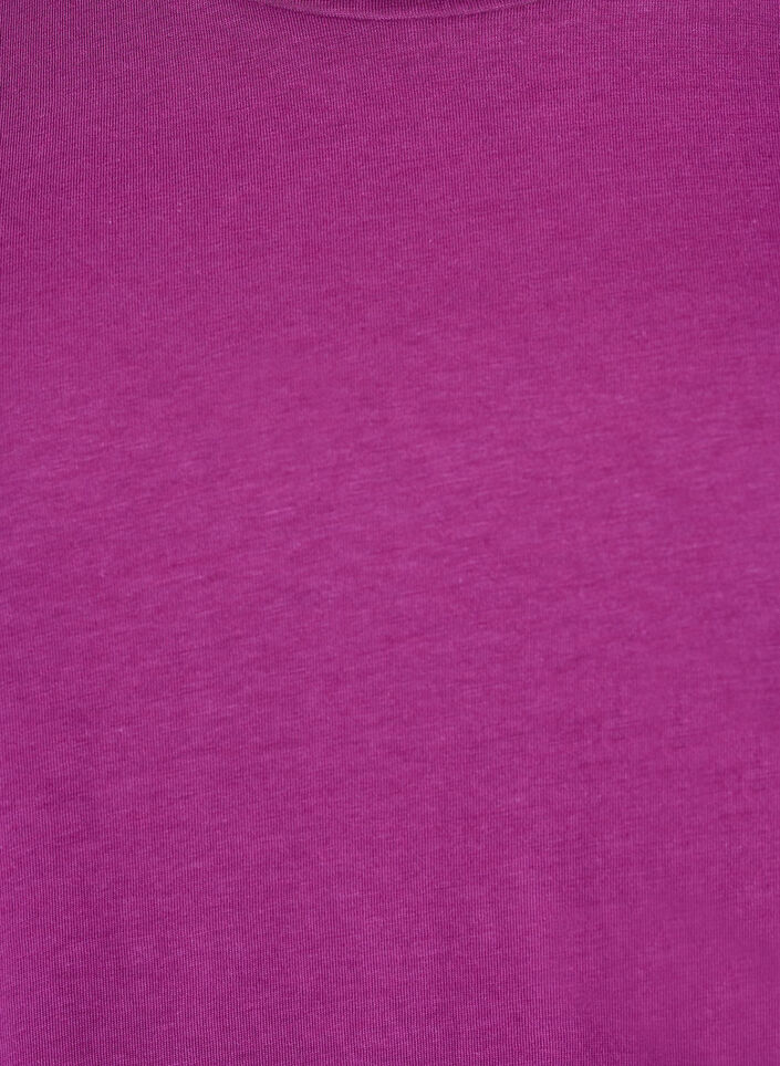 T-shirt &agrave; manches courtes en m&eacute;lange de coton, Violet, Packshot image number 2