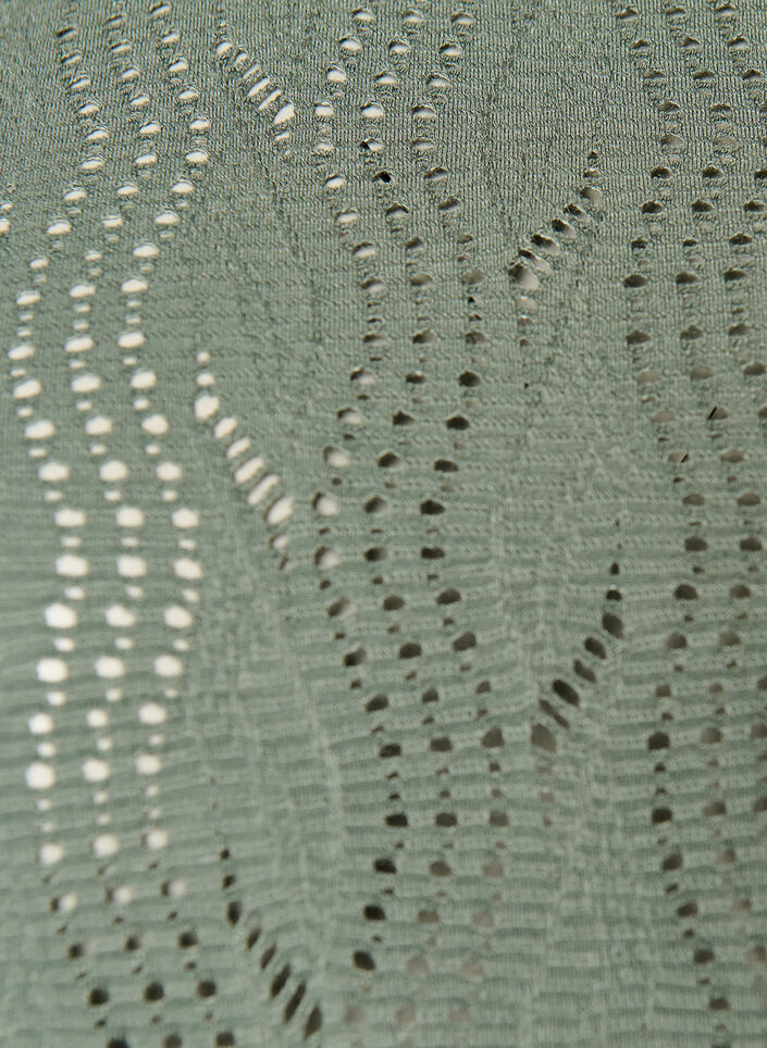 T-shirt en jersey avec broderie ajour&eacute;e, Vert fonc&eacute;, Packshot image number 2