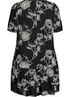 Robe en viscose avec d&eacute;coupe, Noir, Packshot image number 1