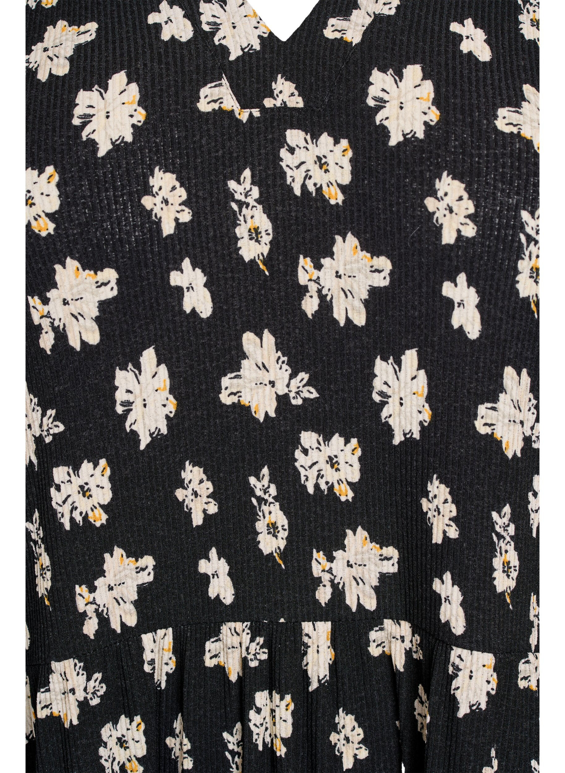 ZizziRobe &agrave; motifs avec empi&egrave;cements, Noir, Packshot image number 2