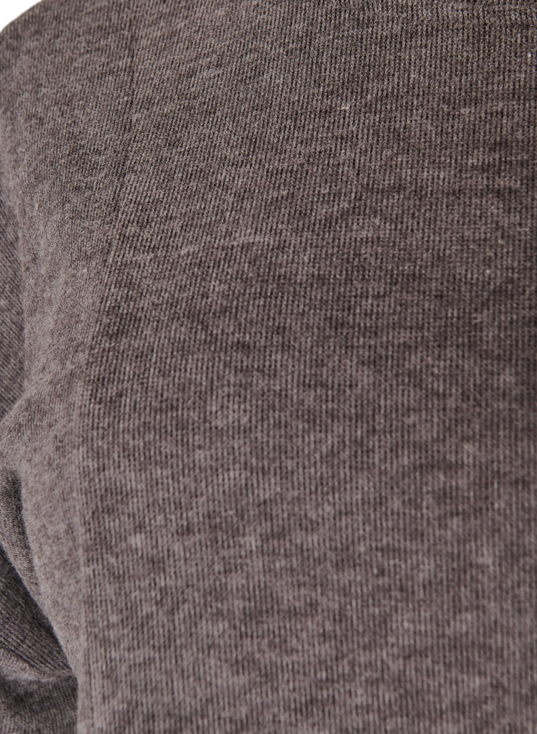 ZizziBlouse &agrave; coupe &eacute;vas&eacute;e en jersey &agrave; manches mi-longues, Gris anthracite, Packshot image number 2