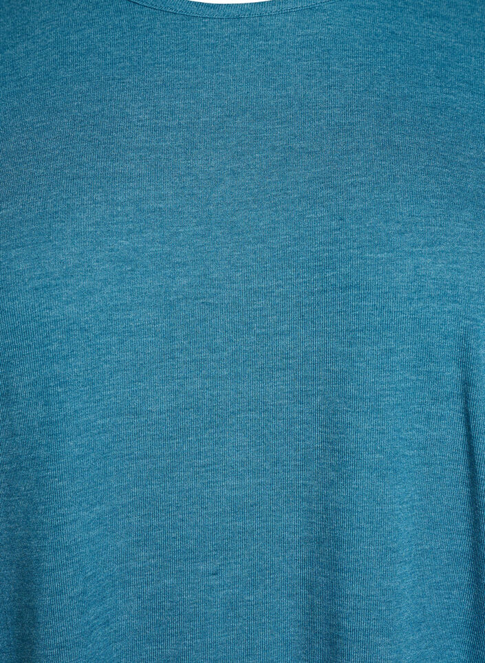 Blouse en jersey avec manches 3/4, Bleu, Packshot image number 2