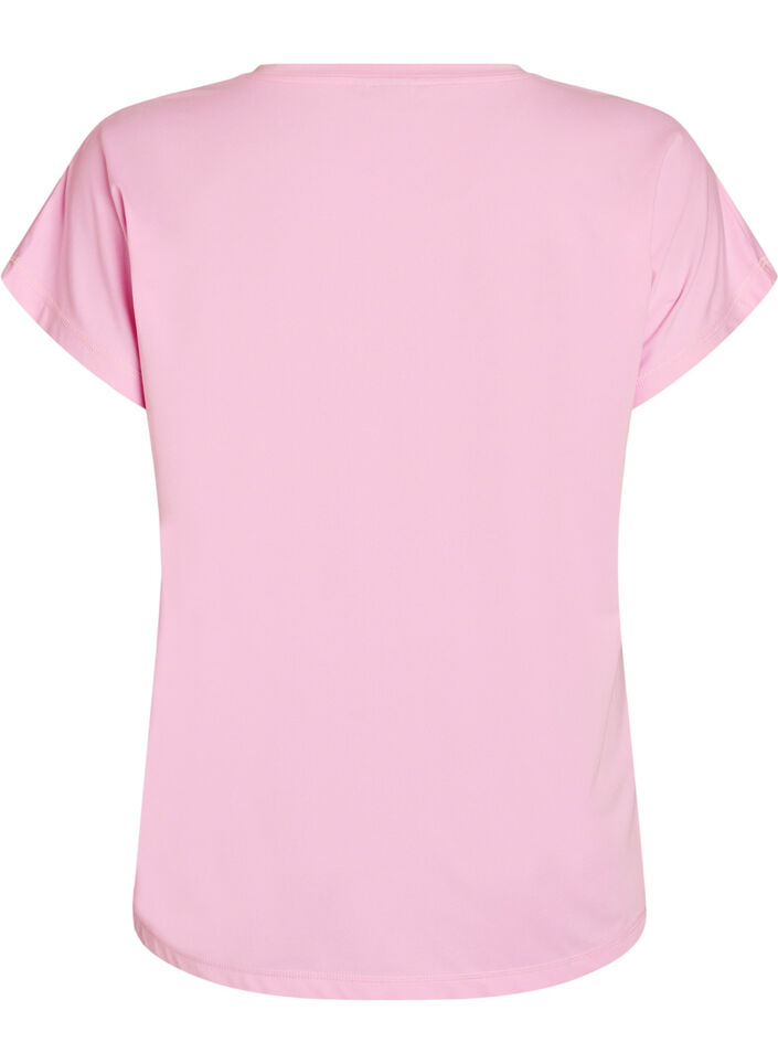 T-shirt de sport couleur unie, Rose, Packshot image number 1