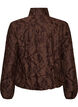 Bomber en jacquard floral, Marron, Packshot image number 1