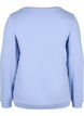 Sweat-shirt en coton avec impression de texte, Blue Heron, Packshot image number 1