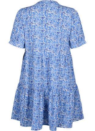 FLASH - Robe trapèze imprimée, White Blue AOP, Packshot image number 1