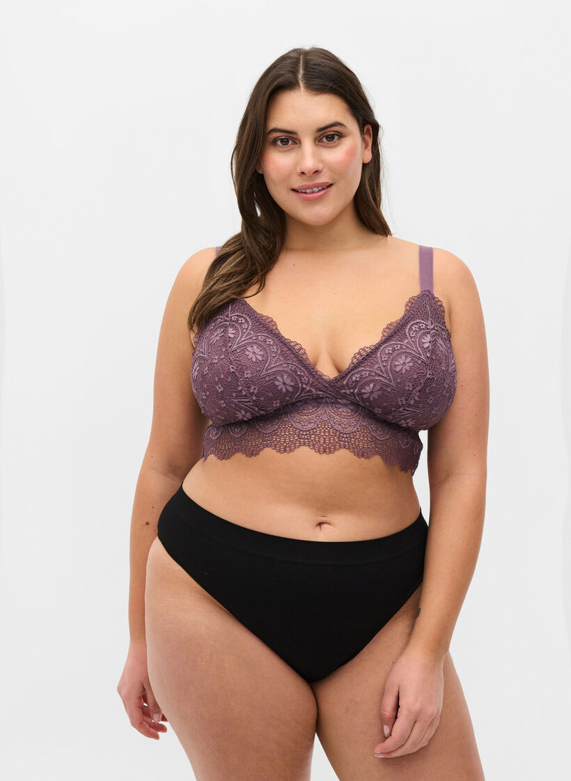 Lot de 2 culottes brésiliennes taille normale, Black, Model image number 0