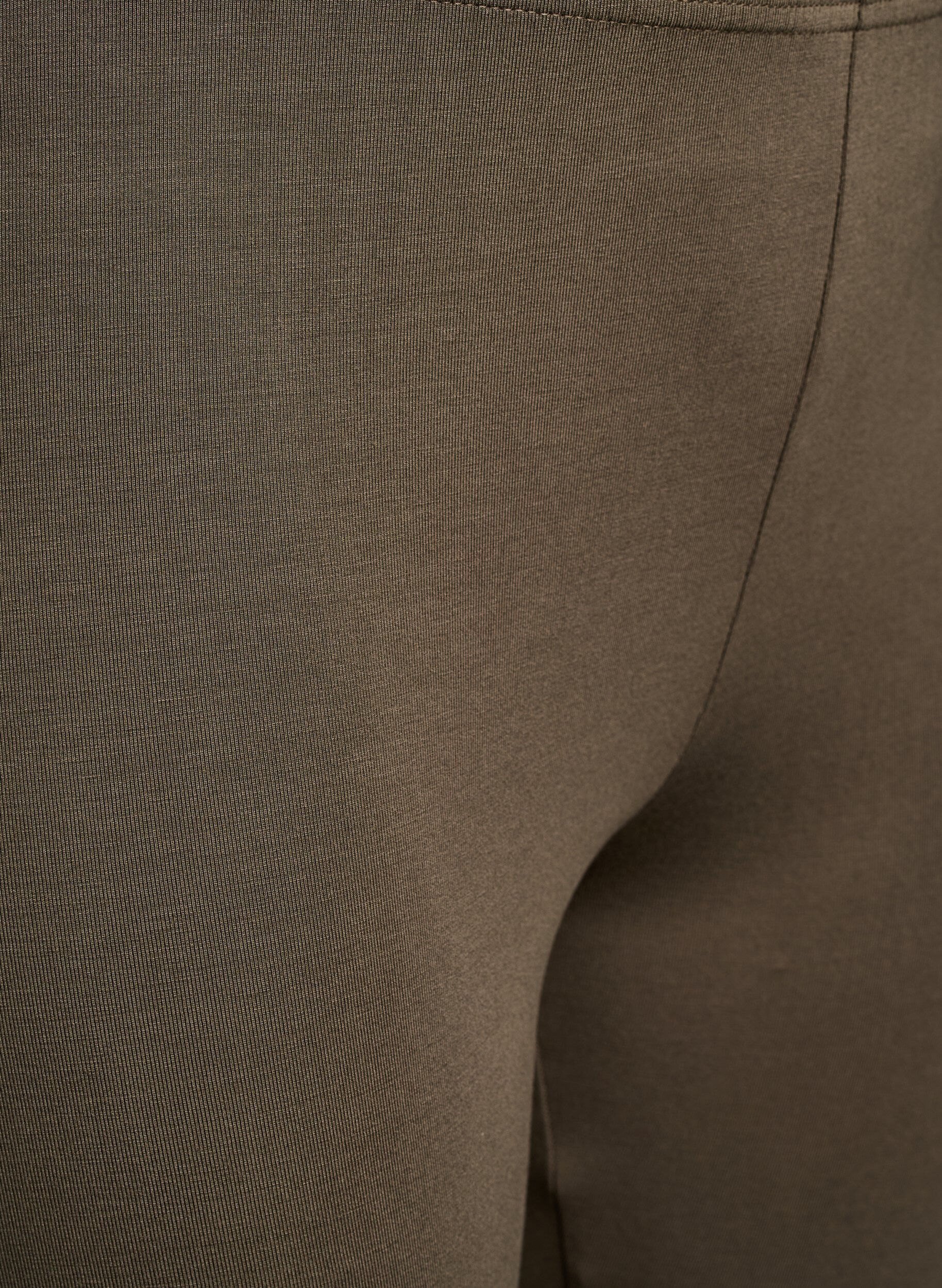 ZizziLeggings basiques en viscose, Vert fonc&eacute;, Packshot image number 2