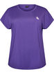 T-shirt de sport couleur unie, Violet, Packshot image number 0