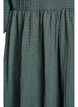 FLASH - Robe courte texturée à manches 3/4, Vert foncé, Packshot image number 3