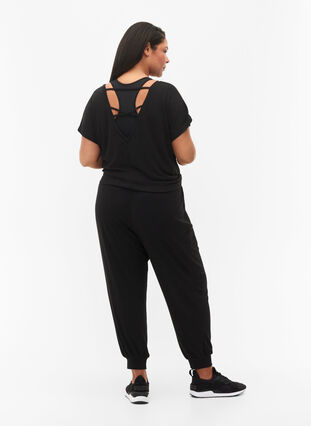 Pantalon de survêtement avec poches, Black, Model image number 1