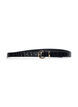 Ceinture en simili cuir avec motif crocodile, Black, Packshot image number 2