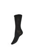 Chaussette c&ocirc;tel&eacute;e en coton, Noir, Packshot image number 0