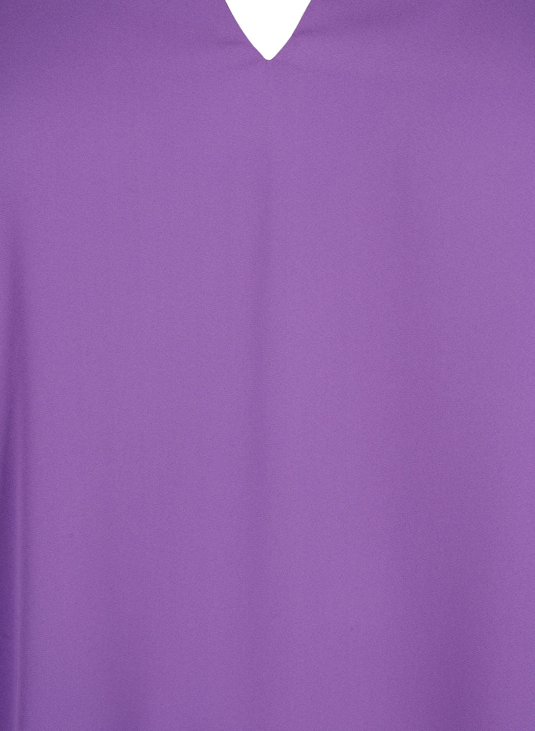 Zizzi Blouse &agrave; manches longues avec des plis &agrave; l'arri&egrave;re, Pansy, Packshot image number 2