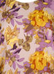 Chemisier à smocks avec imprimé floral, Purple Flower, Packshot image number 2