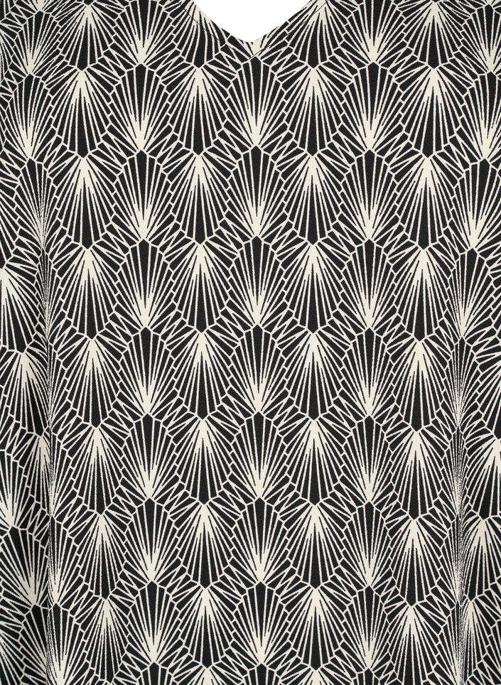 Robe à col en V avec imprimé, Birch Graphic AOP, Packshot image number 2