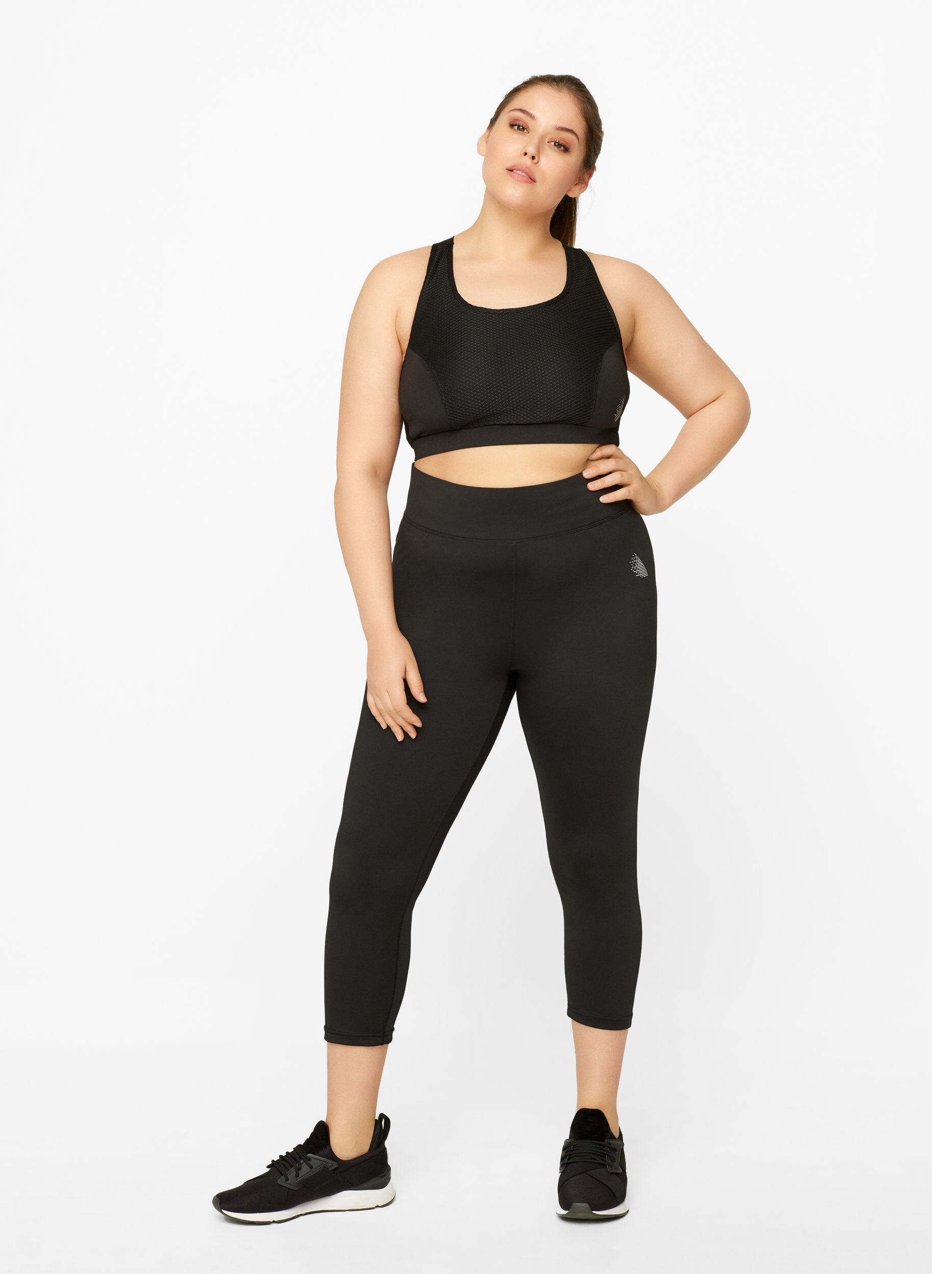 Zizzi Legging, Black, Model image number 3