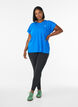 T-shirt de sport couleur unie, Bleu intense, Model image number 1
