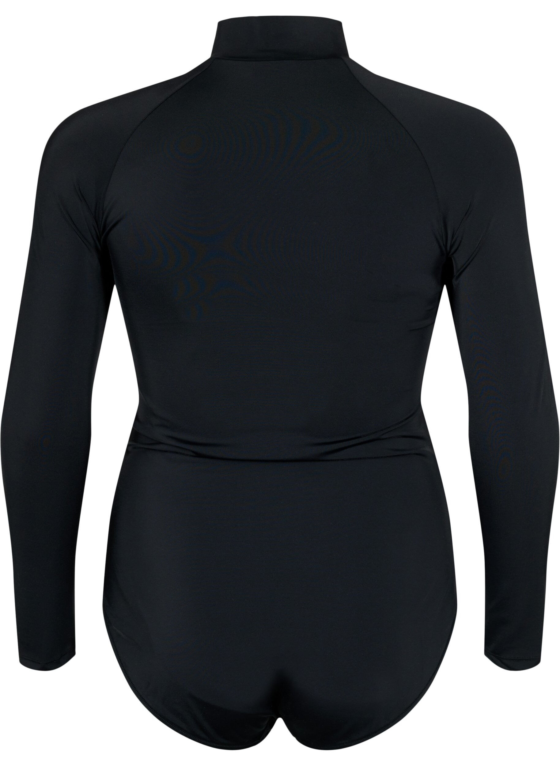 Zizzi Maillot de bain &agrave; manches longues, Black, Packshot image number 1