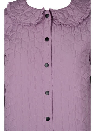 Veste matelassée avec col et bord à volant, Lavender Mist, Packshot image number 2