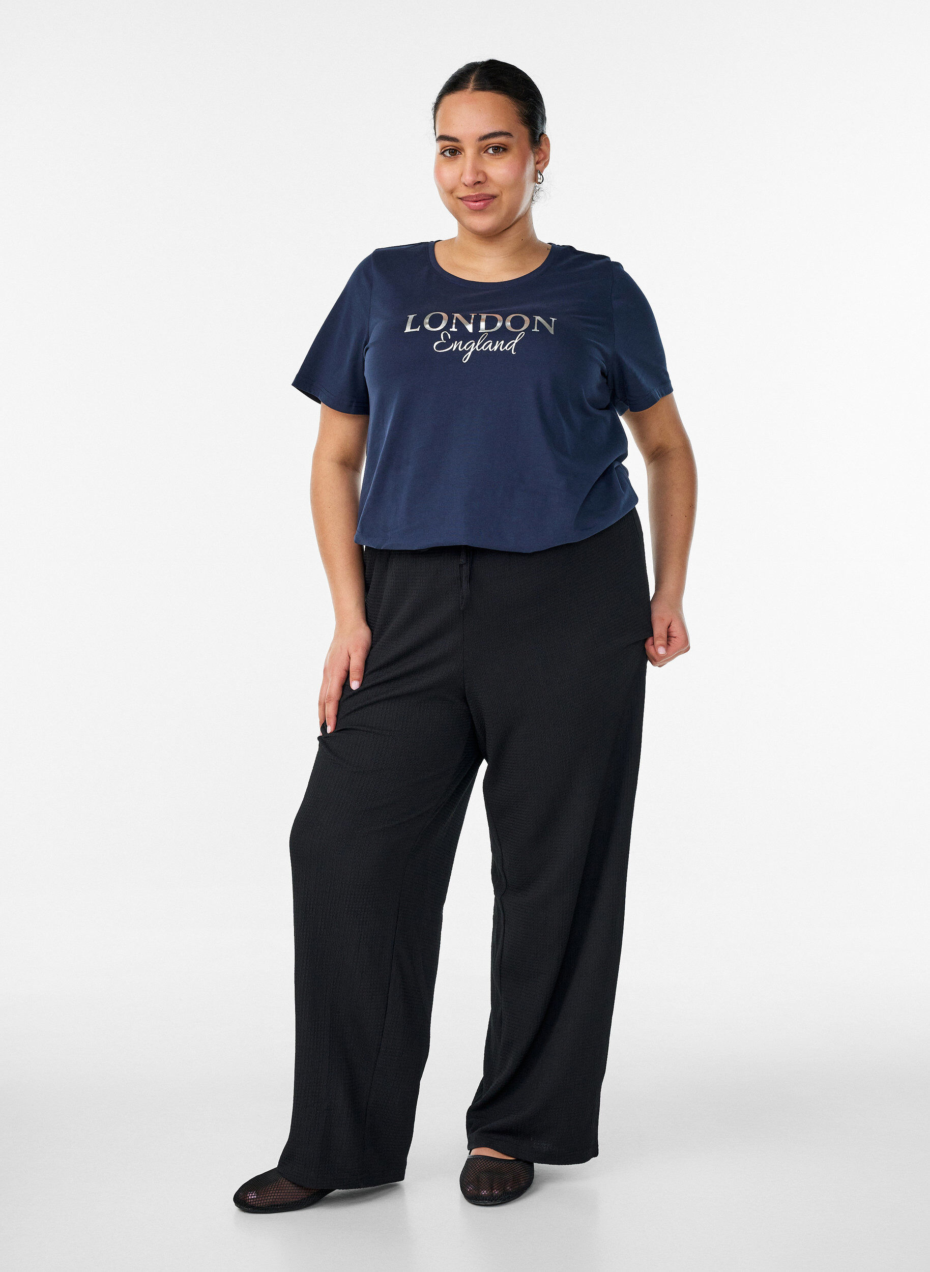 ZizziT-shirt imprim&eacute;, Bleu, Model image number 1
