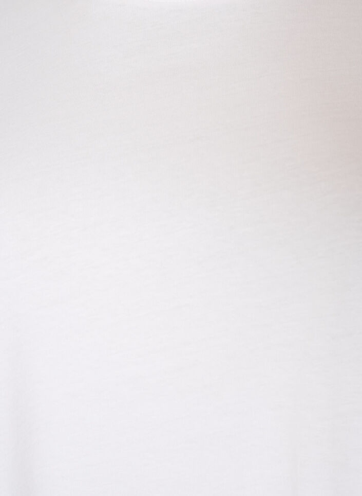 T-shirt en coton avec texte brod&eacute;, Blanc, Packshot image number 2