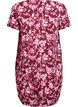 Robe en coton &agrave; manches courtes avec imprim&eacute;, Bordeaux fonc&eacute;, Packshot image number 1