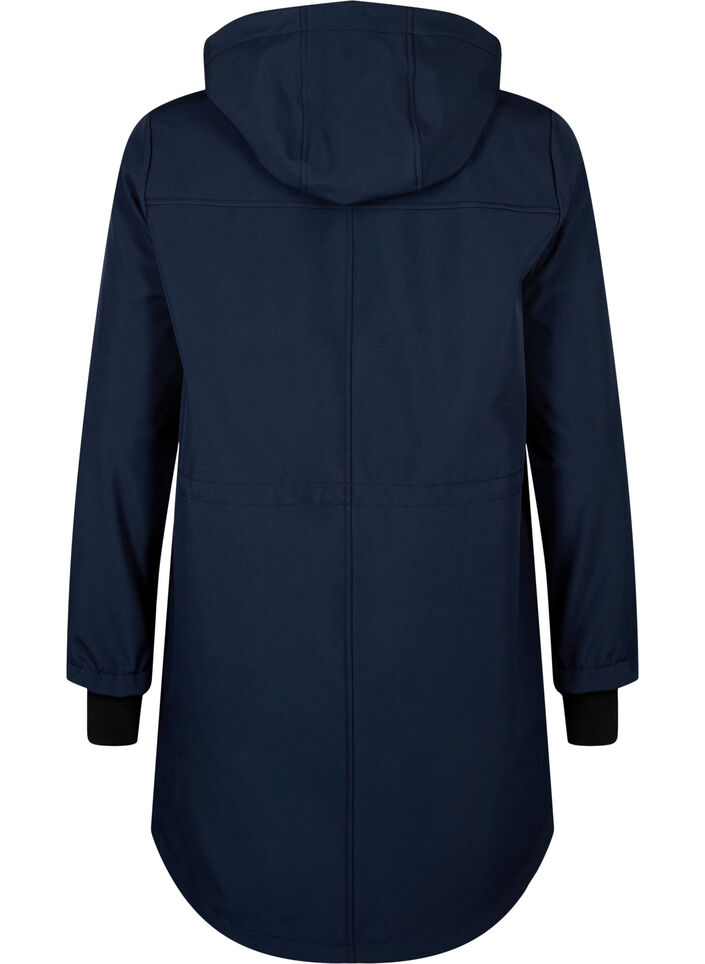 Veste softshell avec capuche amovible, Bleu, Packshot image number 1