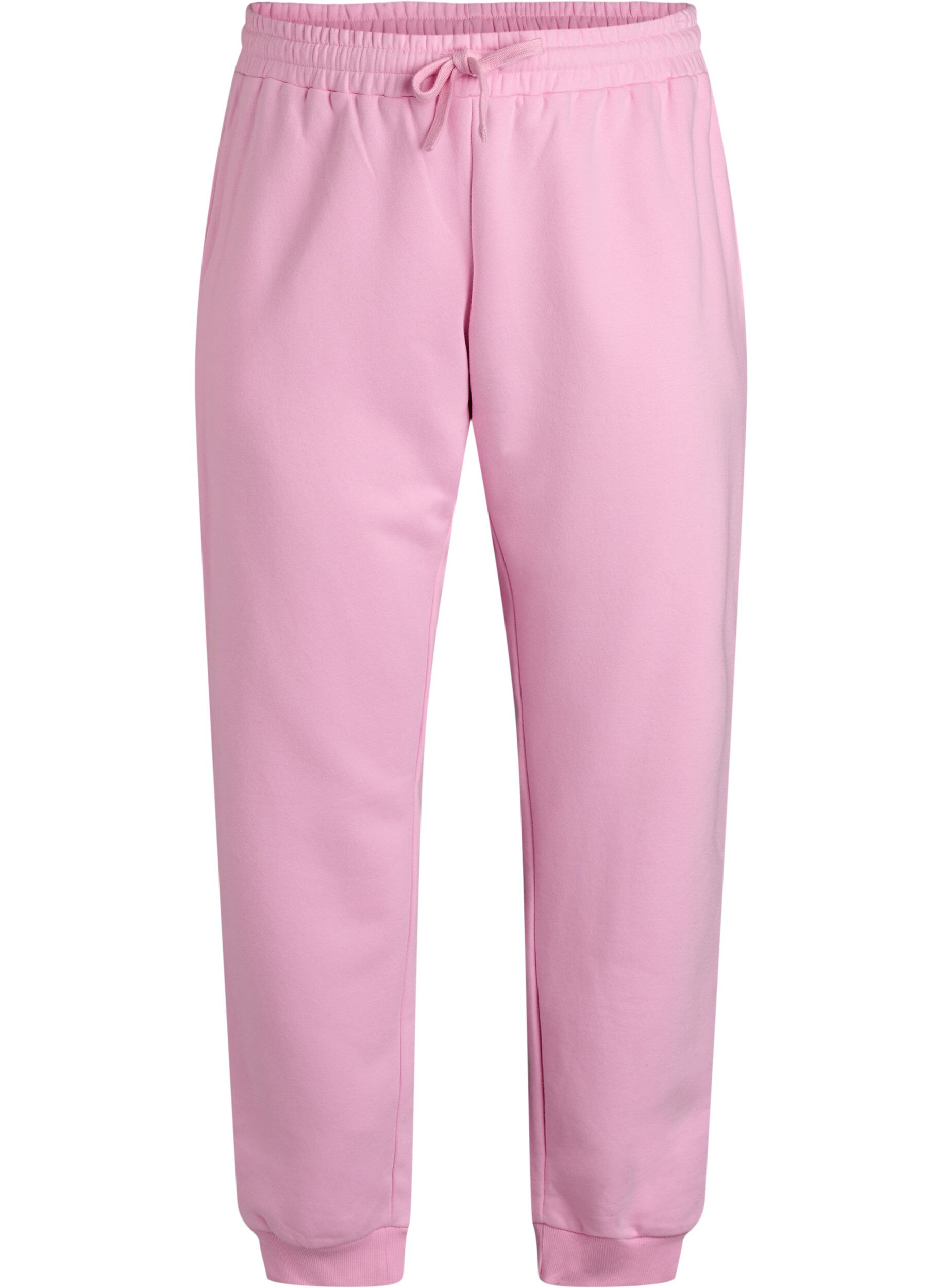Zizzi Pantalons de surv&ecirc;tement taille haute, Rose, Packshot image number 0