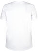 T-shirt basique en coton &agrave; col rond, Blanc, Packshot image number 1