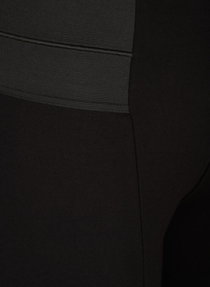 Legging avec large élastique à la taille, Noir, Packshot