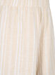 Short rayé en mélange de lin et de viscose, Beige, Packshot image number 2