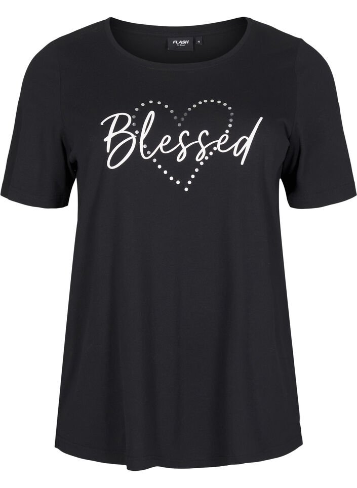 FLASH – T-shirt avec motif, Noir, Packshot image number 0