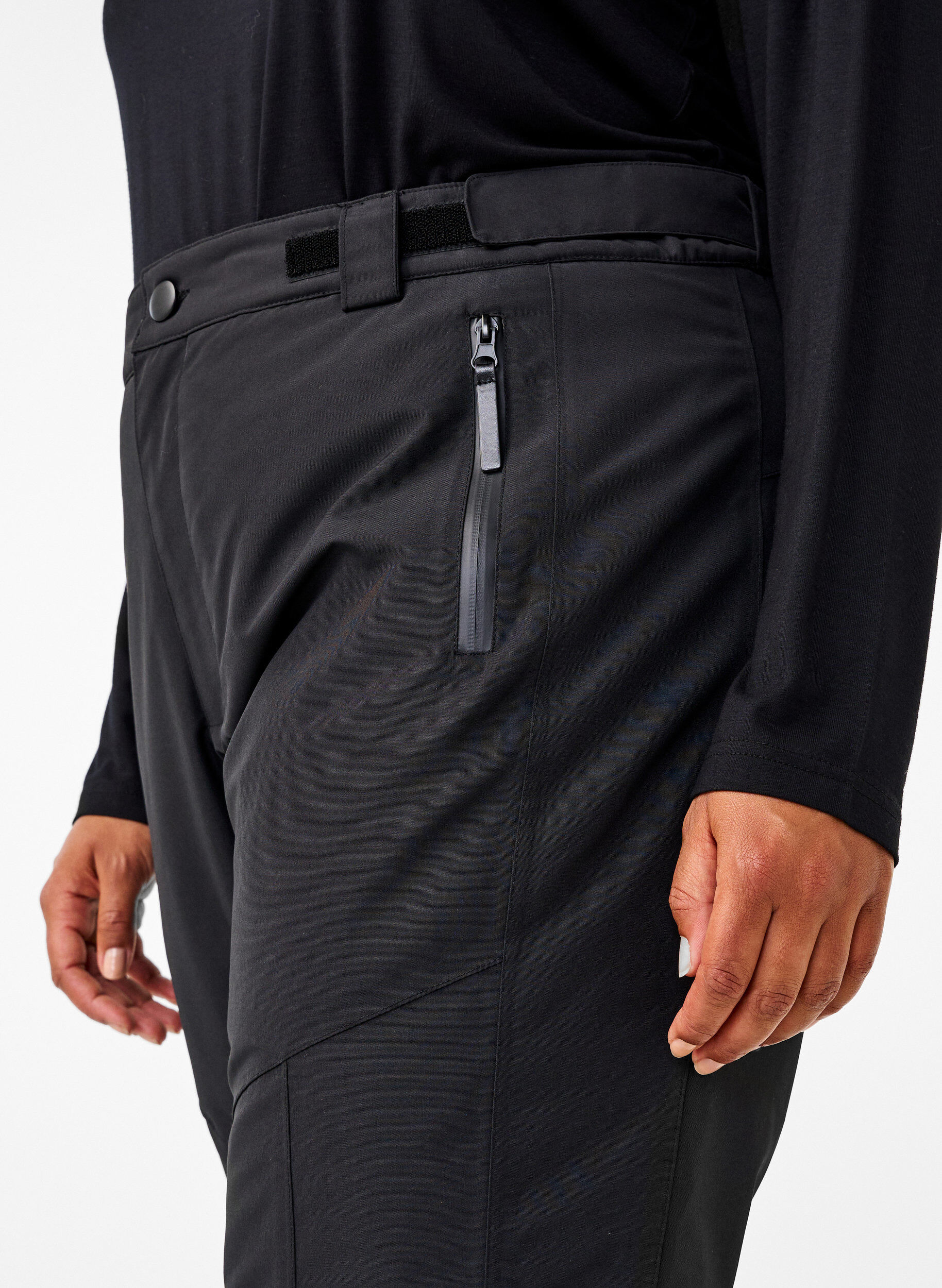 ZizziPantalon de ski avec poches et taille ajustable, Noir, Model image number 3