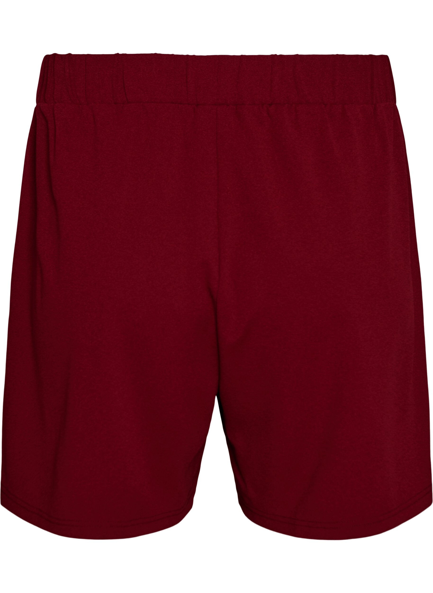 Zizzi Shorts amples avec des poches, Bordeaux fonc&eacute;, Packshot image number 1