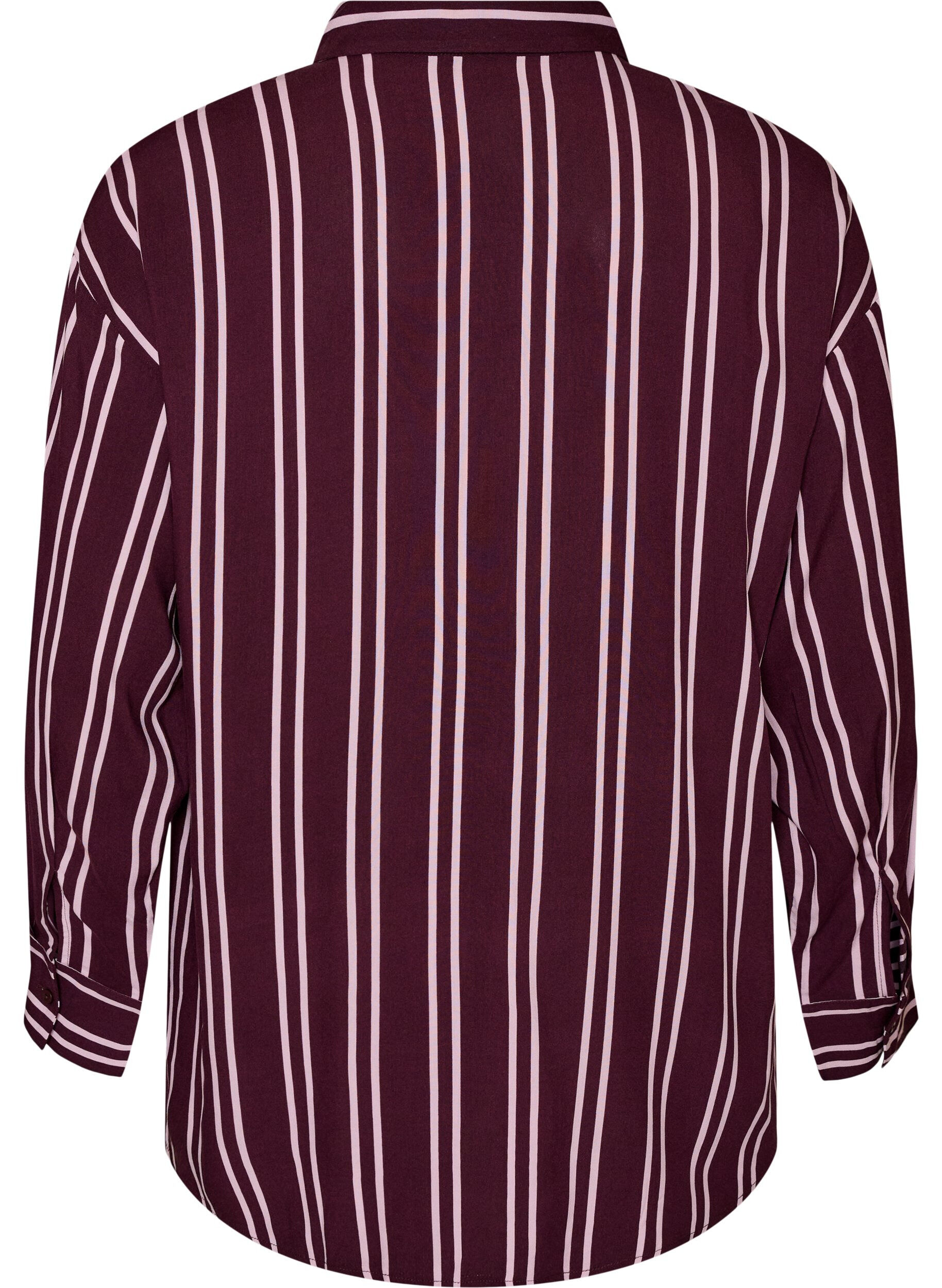 ZizziChemise de nuit &agrave; rayures, Bordeaux fonc&eacute;, Packshot image number 1