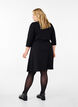 Robe &eacute;vas&eacute;e manches 3/4, Noir, Model image number 2
