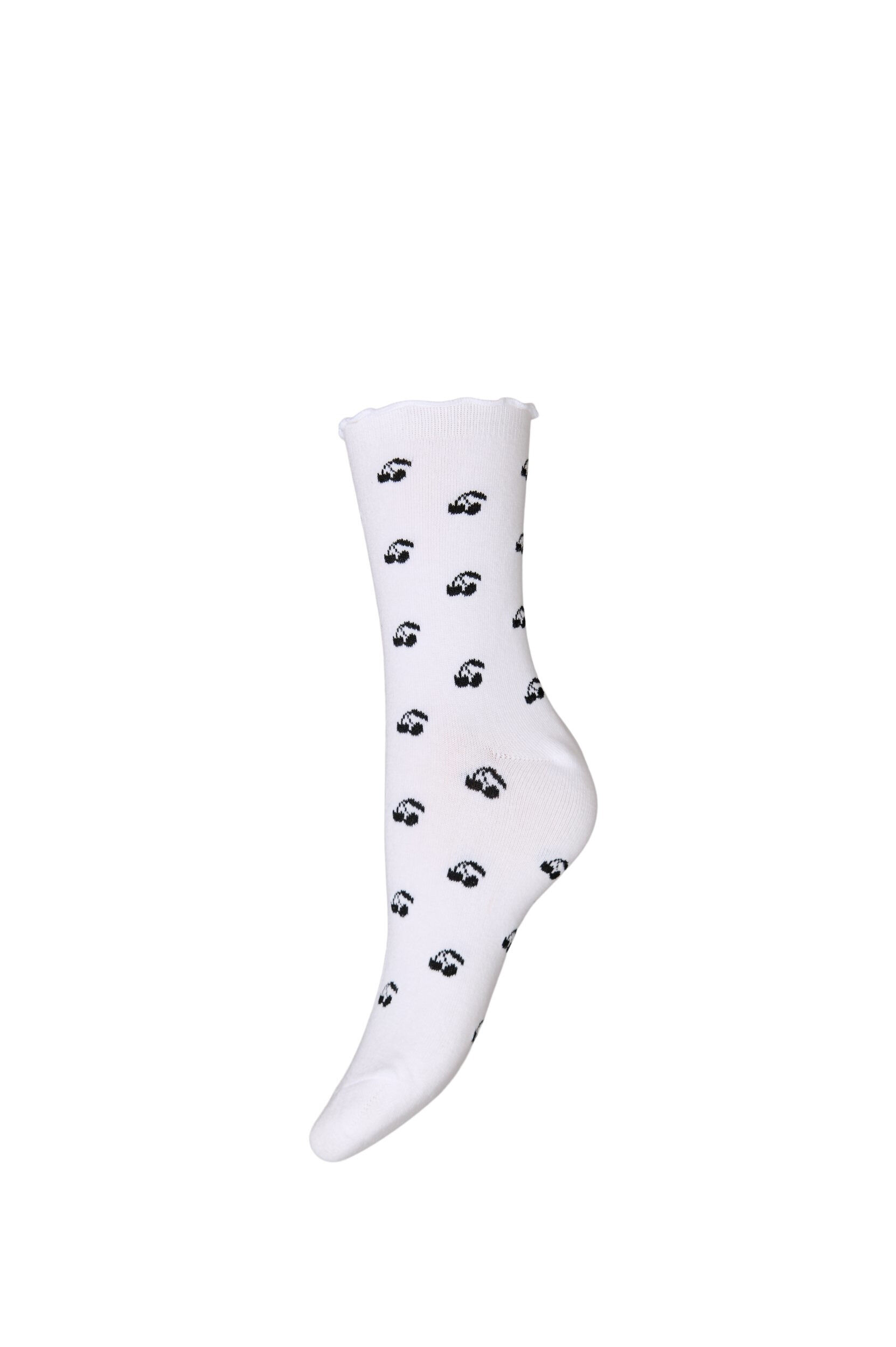Zizzi Chaussettes en coton &agrave; motifs, Blanc, Packshot image number 0