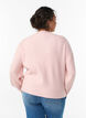 Cardigan en tricot c&ocirc;tel&eacute; avec boutons, Rose, Model image number 2