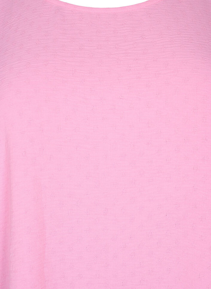 Chemisier à manches longues en tissu texturé, Rosebloom, Packshot image number 2