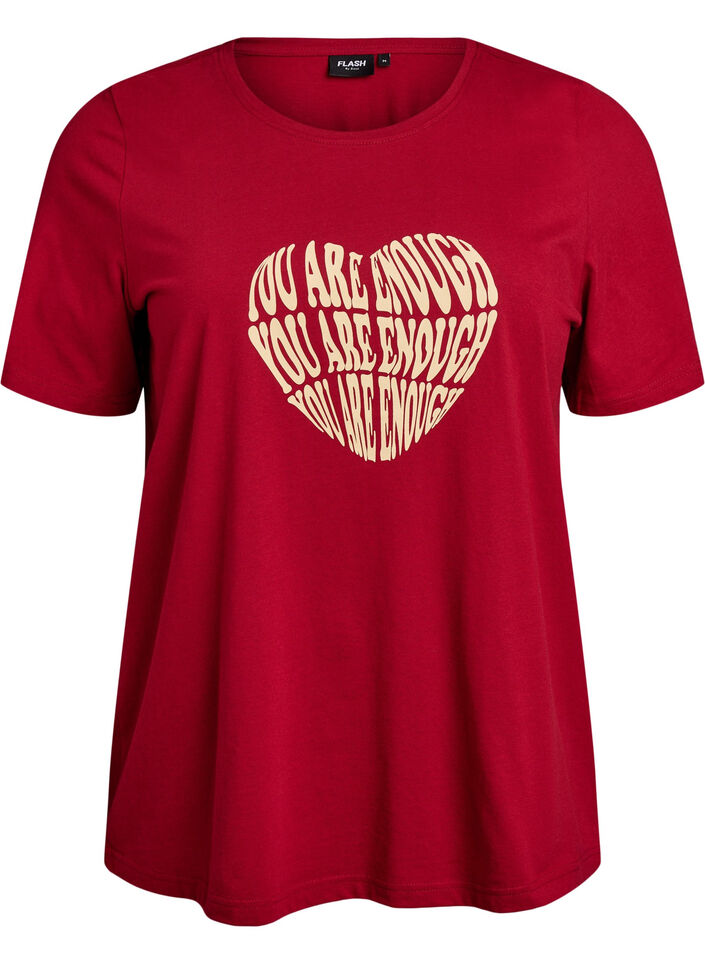 T-shirt imprim&eacute;, Rouge, Packshot image number 0