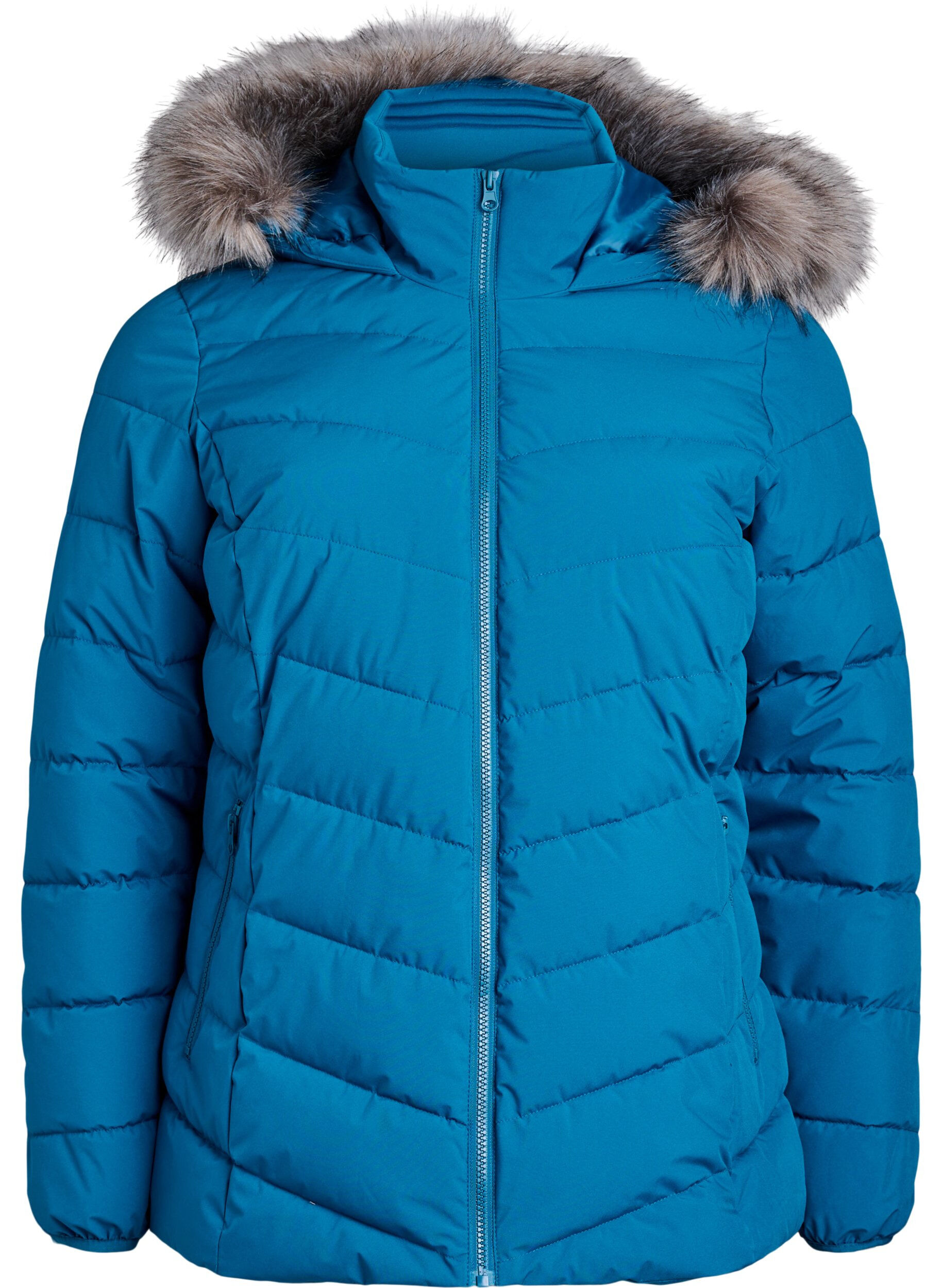 Veste courte &agrave; capuche