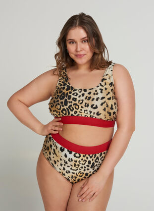 Haut de bikini , Young Leopard Print, Model image number 2