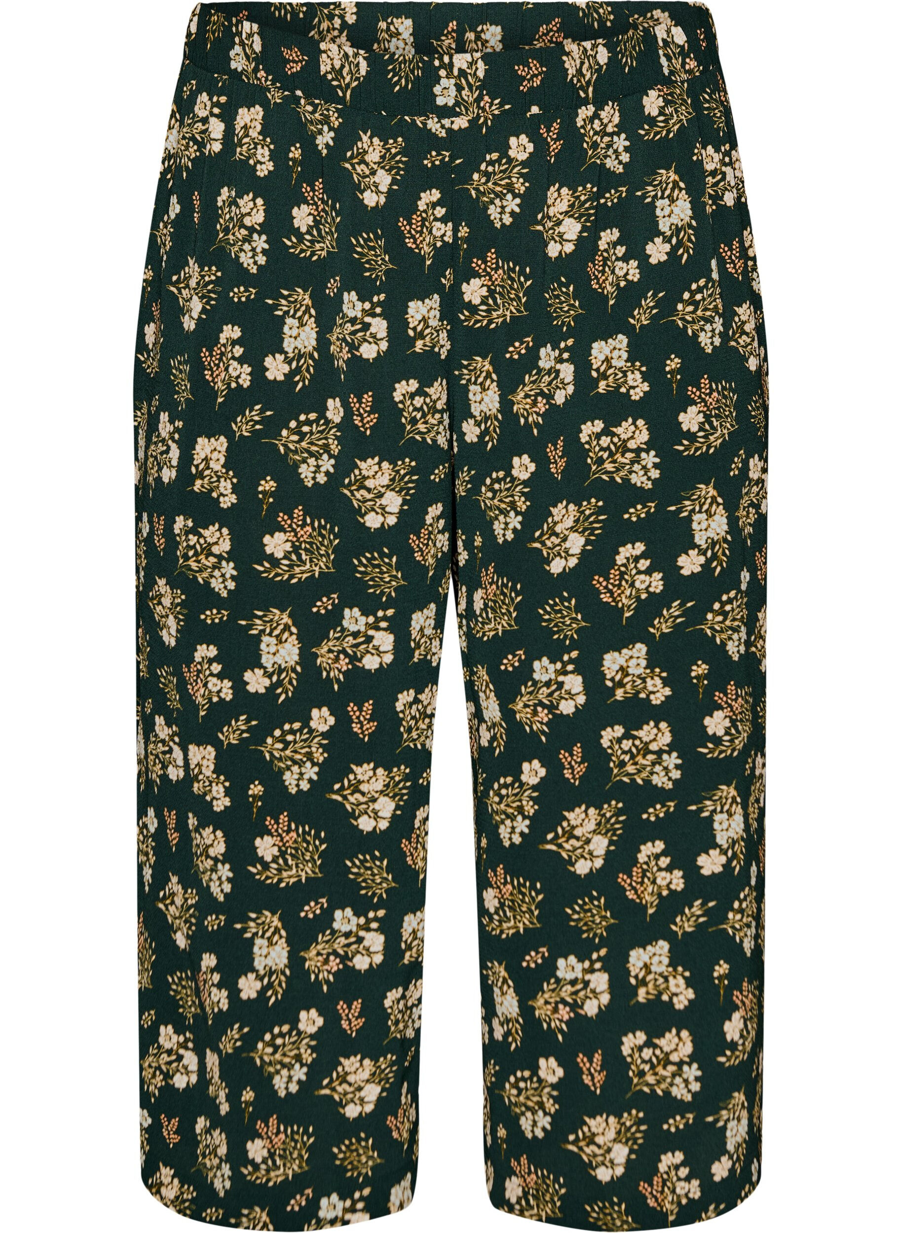 ZizziPantalon ample avec imprim&eacute;, Noir, Packshot image number 0