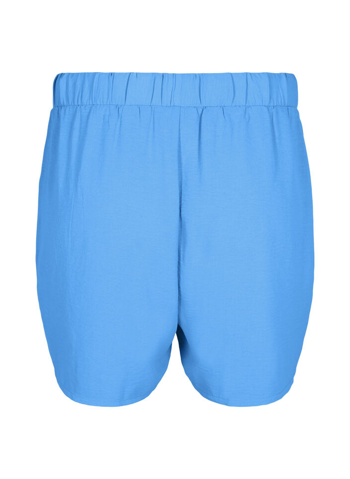 Short avec poches et ceinture élastique, Bleu, Packshot image number 1