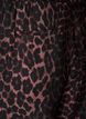 Pantalon en viscose avec taille &eacute;lastiqu&eacute;e et jambes droites, Marron, Packshot image number 3