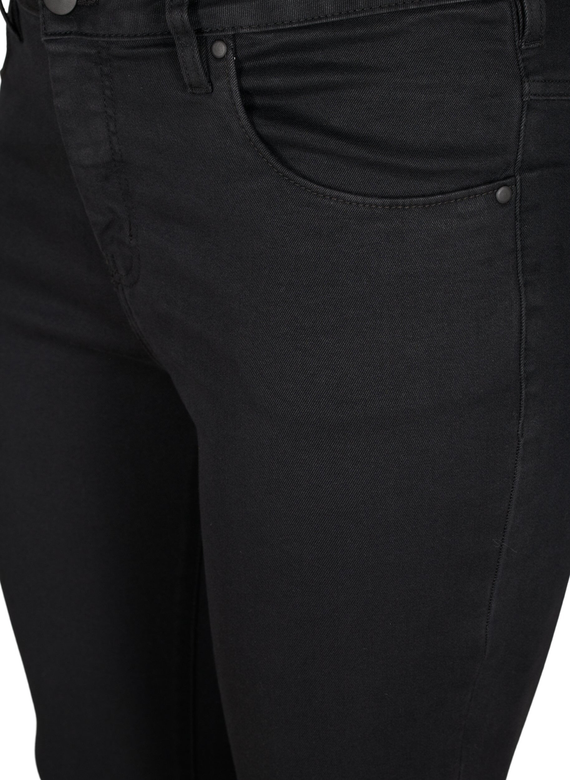 Zizzi Jean Amy super slim &agrave; taille haute, Black, Packshot image number 2