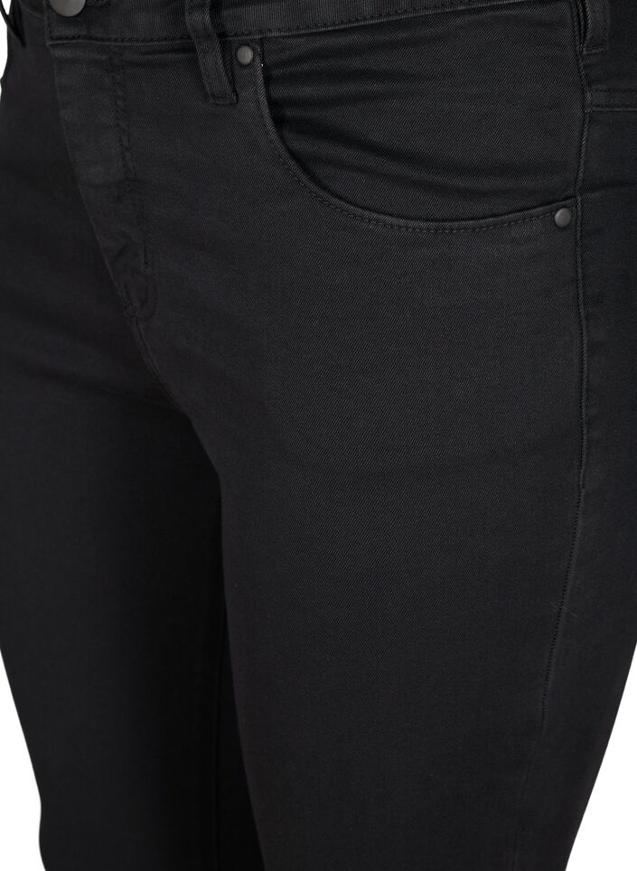 Jean Amy super slim &agrave; taille haute, Black, Packshot image number 2